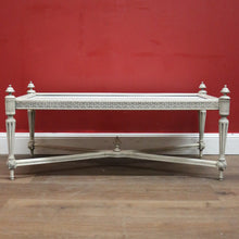 Load image into Gallery viewer, x SOLD French Hand-painted Coffee Table, or Lamp Table with White Marble Insert Top. B11913