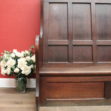 Load image into Gallery viewer, Antique French Oak Pub Bench Chairs or Seats, Country Farmhouse Character. B11973

