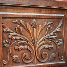 Load image into Gallery viewer, Antique French Hall Chair, an Oak and Rush Seat Carver, Office Chair or Armchair. B11802