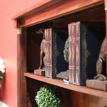 Load image into Gallery viewer, x SOLD Antique French Mahogany Open Fronted Bookcase, China Cabinet Adjustable Shelves. B11697