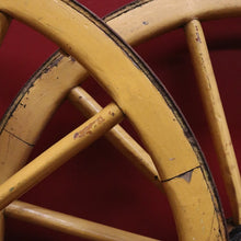 Load image into Gallery viewer, x SOLD A Pair of Antique French Wagon or Cart Wheels, Steel and Timber and a Weathered Charm. B11899