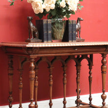 Load image into Gallery viewer, x SOLD Antique French Walnut Sofa Table, Single Drawer Hall Table, Ladies Desk, Side Table. B11942