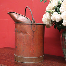 Load image into Gallery viewer, x SOLD Antique Copper Watering Can or Bucket. Belgium. 9 Litre Internal Markers. France B11486