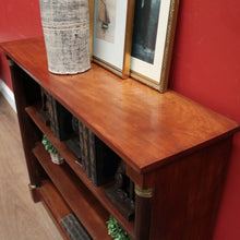 Load image into Gallery viewer, x SOLD Antique French Mahogany Open Fronted Bookcase, China Cabinet Adjustable Shelves. B11697