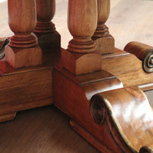 Load image into Gallery viewer, x SOLD Vintage Antique-style Circular Pedestal Dining or Kitchen Table Fruitwood with Marble Inlay. B11538