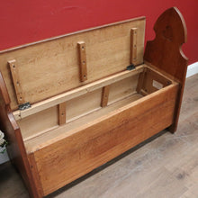 Load image into Gallery viewer, x SOLD Antique French Oak Pew or Settle, Lift top Bench Church Pew, Chair or Hall Seat B11461