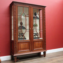 Load image into Gallery viewer, x SOLD Antique French Rosewood China Cabinet or Two door Bookcase, Glass Shelves B11530