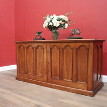 Load image into Gallery viewer, x SOLD Antique American Mahogany Shop Counter, Clerk's Cabinet now a TV Unit or Sideboard. B11791