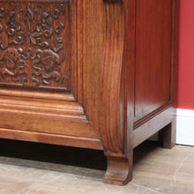 Load image into Gallery viewer, x SOLD Antique French oak Sideboard, Two Drawer 2 Door Hall or Entry Cabinet. B11539