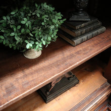 Load image into Gallery viewer, x SOLD - Antique French Walnut and Glass Bookcase or China Cabinet with a Drawer to the Base. B11909