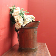 Load image into Gallery viewer, x SOLD Antique Copper Watering Can or Bucket. Belgium. 9 Litre Internal Markers. France B11486