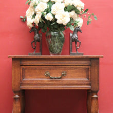 Load image into Gallery viewer, x SOLD Antique French Oak Single Drawer Hall cabinet, Lamp or Side Table. B11832