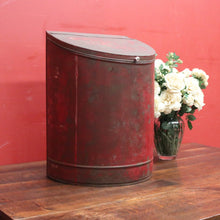 Load image into Gallery viewer, x SOLD Antique Lift-lid Coal Bucket, repurposed for Firewood, Laundry, Pet Food, Toys. B11839