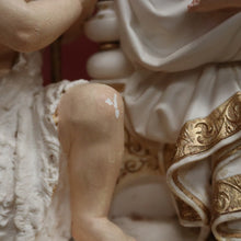 Load image into Gallery viewer, x SOLD Antique Statue under Glass, Our Lady (Mary) holding Our Lord (the Child Jesus) B11548