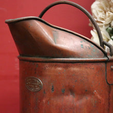 Load image into Gallery viewer, x SOLD Antique Copper Watering Can or Bucket. Belgium. 9 Litre Internal Markers. France B11486