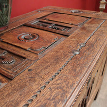 Load image into Gallery viewer, x SOLD Antique French Coffer, Large Blanket Box, Lift Lid Coffee Table, Storage Trunk. B11470