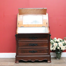 Load image into Gallery viewer, x SOLD Antique French Chest of Drawers with a Slide Out Dressing Table and Mirror. B11297