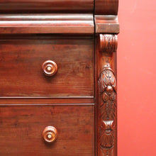 Load image into Gallery viewer, x SOLD Antique English Mahogany Chest of Drawers, 5 Drawer Hall Cabinet Chest. B11910