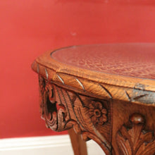 Load image into Gallery viewer, Antique French Oak, Cane and Glass Top Coffee Table, Lamp or Side Table. 1940's B11579
