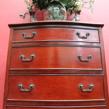 Load image into Gallery viewer, Vintage Johnson’s Australian Cedar Six Drawer Tallboy Chest of Drawers. B13139