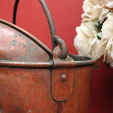 Load image into Gallery viewer, x SOLD Antique Copper Watering Can or Bucket. Belgium. 9 Litre Internal Markers. France B11486