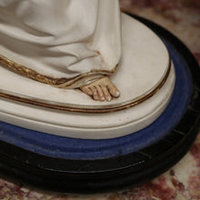 Load image into Gallery viewer, x SOLD Antique Statue under Glass, Our Lady (Mary) holding Our Lord (the Child Jesus) B11548