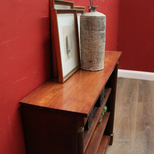 Load image into Gallery viewer, x SOLD Antique French Mahogany Open Fronted Bookcase, China Cabinet Adjustable Shelves. B11697