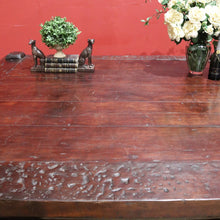 Load image into Gallery viewer, Large and Grand Mid-Century Coffee Table, Stretcher Base, Country Lodge Feel. B11513

