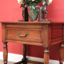 Load image into Gallery viewer, x SOLD Antique French Oak Single Drawer Hall cabinet, Lamp or Side Table. B11832