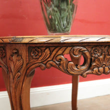Load image into Gallery viewer, Antique French Oak, Cane and Glass Top Coffee Table, Lamp or Side Table. 1940's B11579