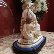 Load image into Gallery viewer, x SOLD Antique Statue under Glass, Our Lady (Mary) holding Our Lord (the Child Jesus) B11548