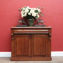 Load image into Gallery viewer, x SOLD Antique Australian Cedar Sideboard, Chiffonier, Hall Cabinet with Shield Doors. B11987