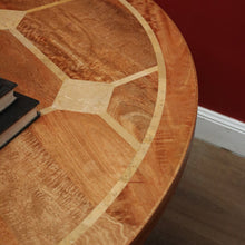 Load image into Gallery viewer, x SOLD Vintage Antique-style Circular Pedestal Dining or Kitchen Table Fruitwood with Marble Inlay. B11538