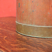 Load image into Gallery viewer, x SOLD Antique Copper Watering Can or Bucket. Belgium. 9 Litre Internal Markers. France B11486