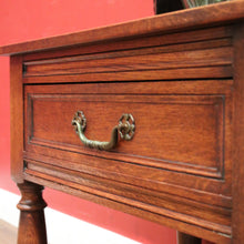 Load image into Gallery viewer, x SOLD Antique French Oak Single Drawer Hall cabinet, Lamp or Side Table. B11832