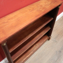 Load image into Gallery viewer, x SOLD Antique French Mahogany Open Fronted Bookcase, China Cabinet Adjustable Shelves. B11697