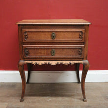 Load image into Gallery viewer, x SOLD Antique French Lamp or Side Table, or 2-Drawer Bedside Table or Cabinet. B11705