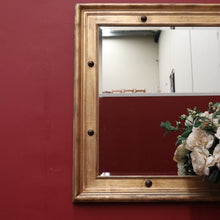 Load image into Gallery viewer, Large and Impressive Bevelled Edge Hall Mirror, Gilt-gold Frame with decorative Features. B11990