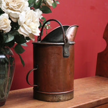 Load image into Gallery viewer, x SOLD Antique French Country Copper and Brass Bucket, Water Bucket or Pail. B11489
