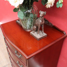 Load image into Gallery viewer, Vintage Johnson’s Australian Cedar Six Drawer Tallboy Chest of Drawers. B13139
