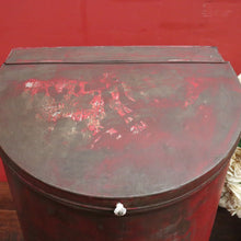 Load image into Gallery viewer, x SOLD Antique Lift-lid Coal Bucket, repurposed for Firewood, Laundry, Pet Food, Toys. B11839