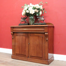 Load image into Gallery viewer, x SOLD Antique Australian Cedar Sideboard, Chiffonier, Hall Cabinet with Shield Doors. B11987
