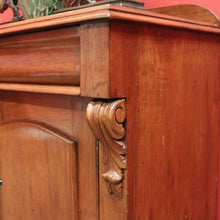 Load image into Gallery viewer, x SOLD Antique Australian Cedar Sideboard, Chiffonier, Hall Cabinet with Shield Doors. B11987