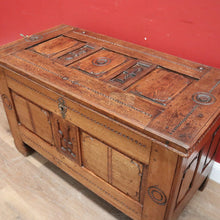 Load image into Gallery viewer, x SOLD Antique French Coffer, Large Blanket Box, Lift Lid Coffee Table, Storage Trunk. B11470