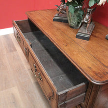 Load image into Gallery viewer, x SOLD Antique French Oak Chest of Drawers, a Three Drawer Sideboard or Linen Chest B11431