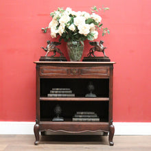 Load image into Gallery viewer, x SOLD Antique French Bookcase or Open Fronted Single Drawer Hall Cabinet Bookcase. B11871