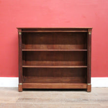Load image into Gallery viewer, x SOLD Antique French Mahogany Open Fronted Bookcase, China Cabinet Adjustable Shelves. B11697