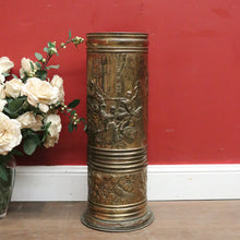 Load image into Gallery viewer, x SOLD Antique French Umbrella Holder with a Pressed Tavern Scene to the Body. B 11564