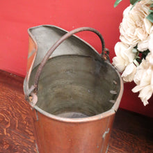 Load image into Gallery viewer, x SOLD Antique Copper Watering Can or Bucket. Belgium. 9 Litre Internal Markers. France B11486