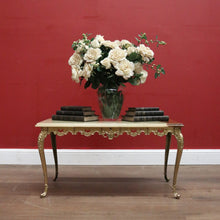 Load image into Gallery viewer, Vintage Italian Coffee Table, Onyx Marble and Brass Leg Coffee Table or Side Table. B11660

